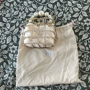 Rosantica Holli Crystal- Embellished Faux Fur Bag